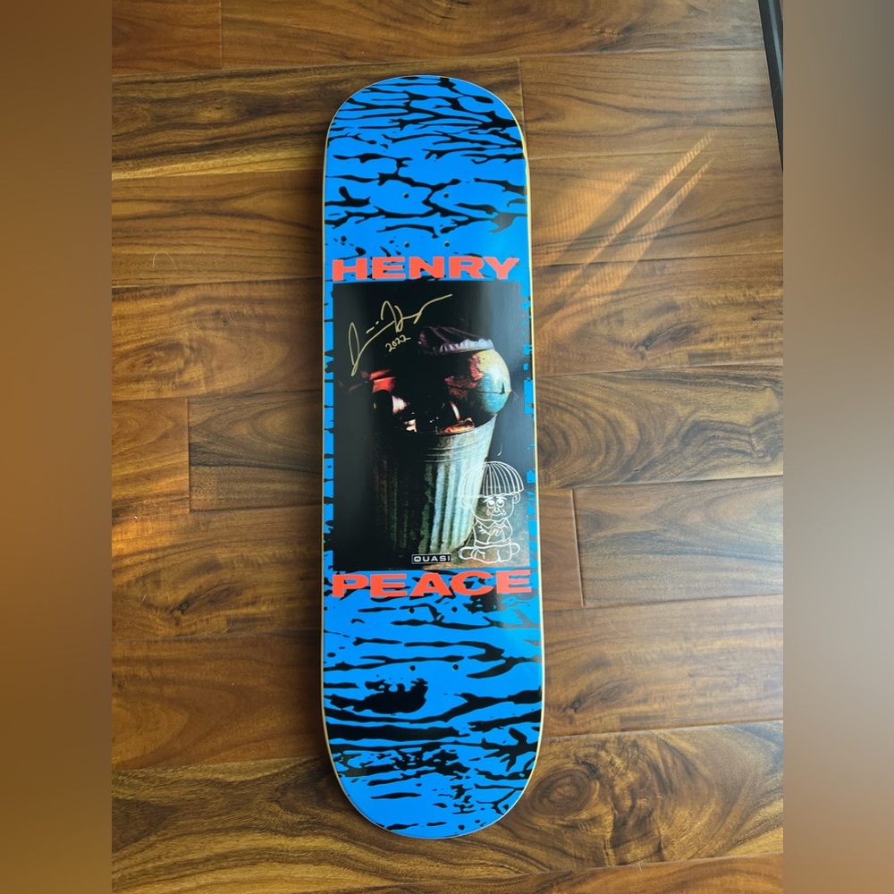 Henry 'Hope' Quasi Skateboard Signed by Justin Henry Brand New Deck